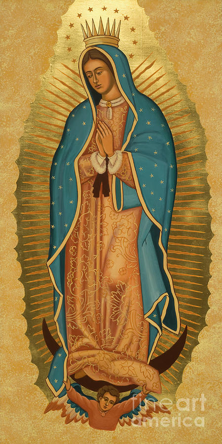 Our Lady of Guadalupe - JCOGA Painting by Joan Cole