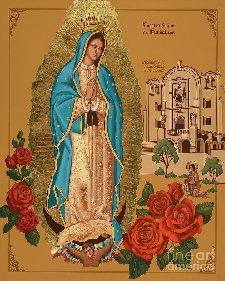 Our Lady of Guadalupe - JCOGD Painting by Joan Cole
