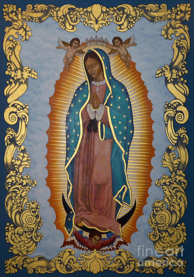 Our Lady of Guadalupe - LWLGL Painting by Lewis Williams OFS