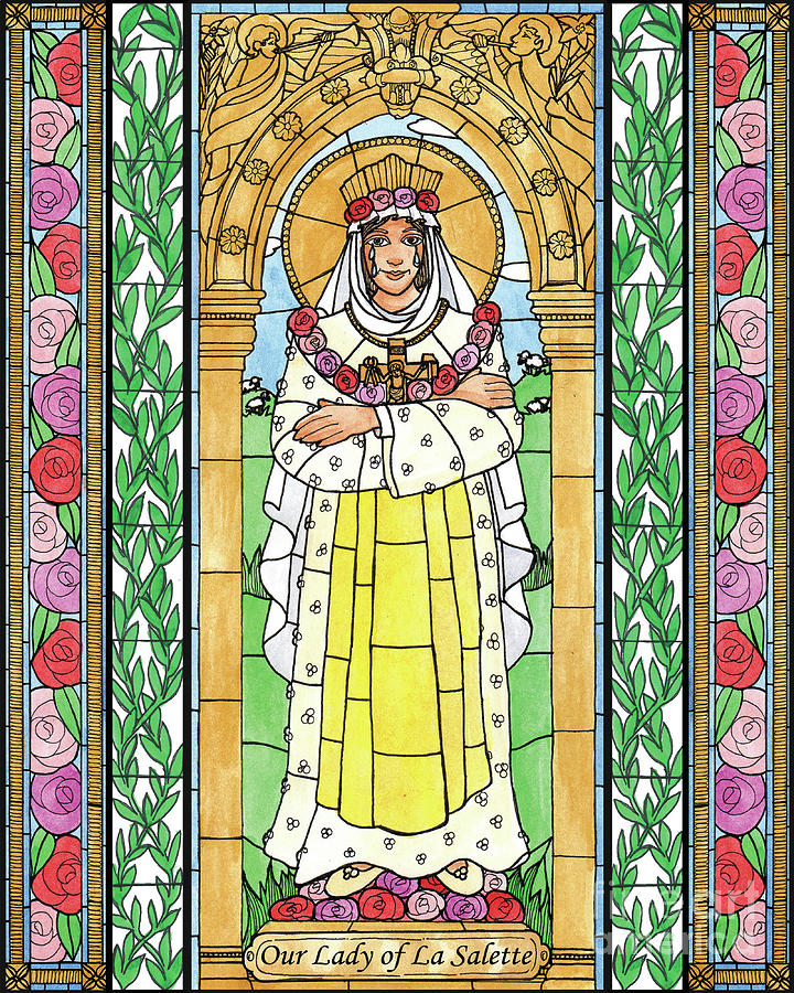 Our Lady of La Salette Painting by Brenda Nippert