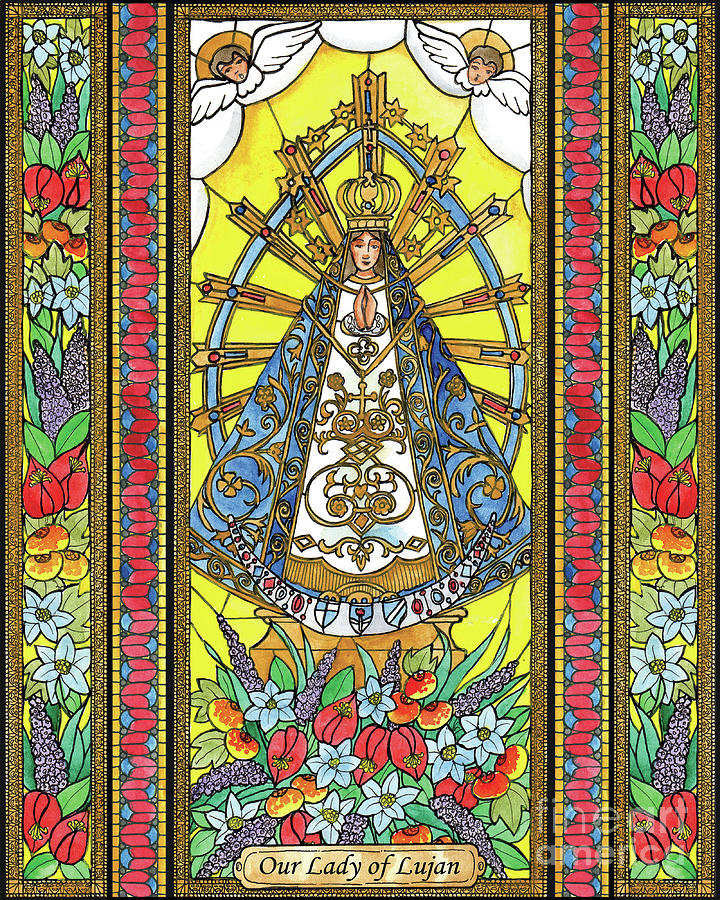 Our Lady of Lujan Painting by Brenda Nippert