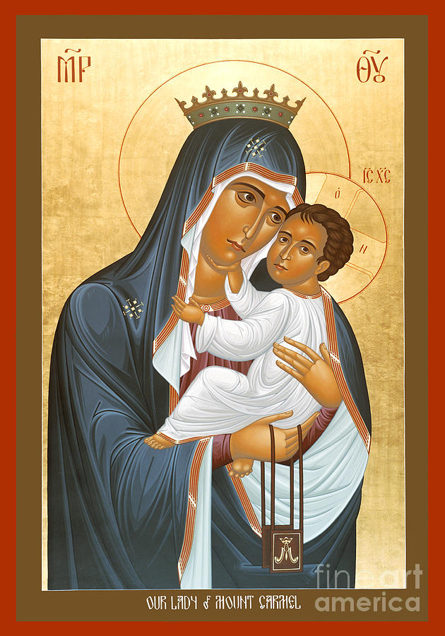 Our Lady of Mt Carmel - RLOLC Painting by Br Robert Lentz OFM