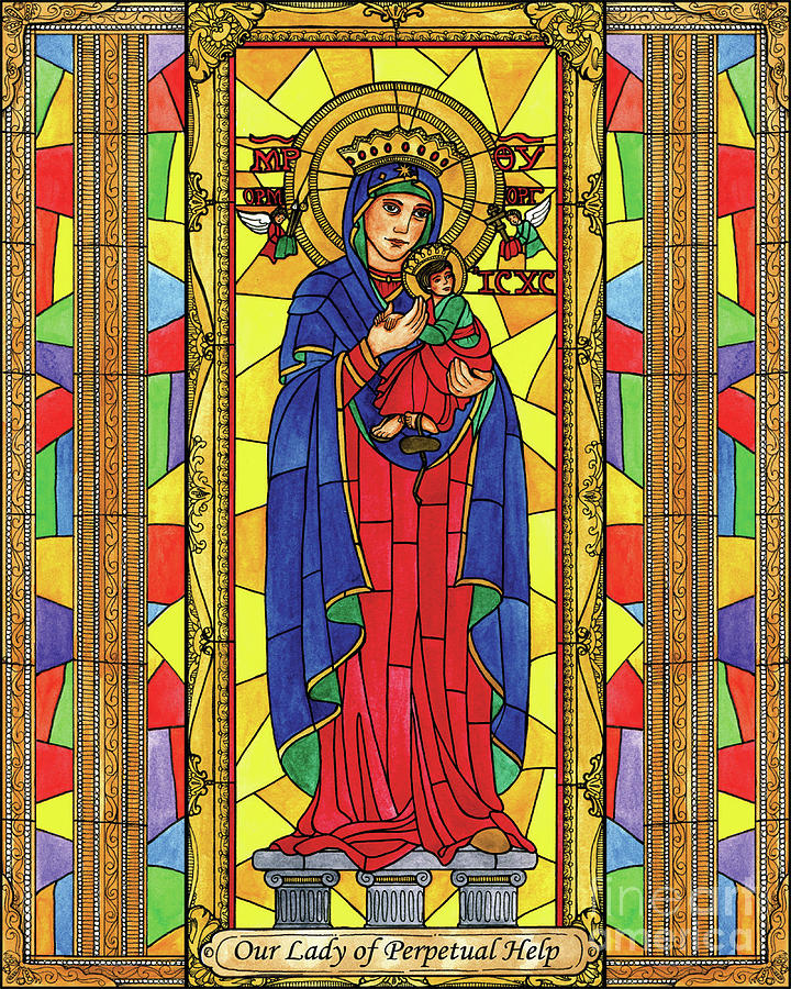 Our Lady of Perpetual Help Painting by Brenda Nippert