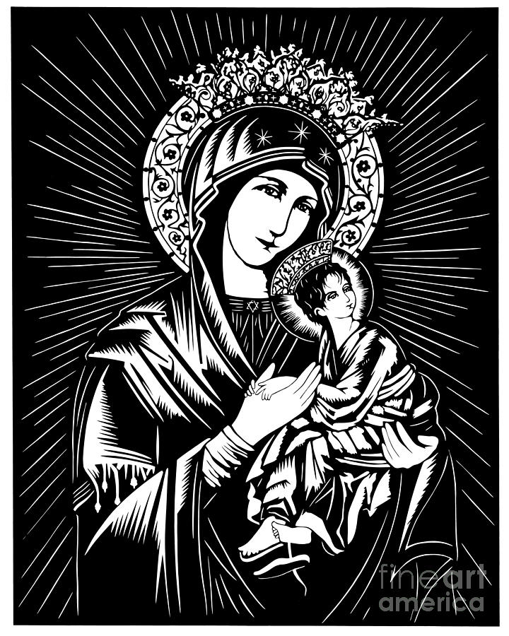 Our Lady Of Perpetual Help Painting - Our Lady of Perpetual Help - DPOLH by Dan Paulos