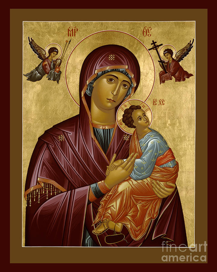 Our Lady Of Perpetual Help Painting - Our Lady of Perpetual Help - RLOPH by Br Robert Lentz OFM