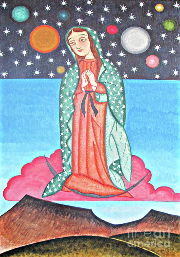 Our Lady of the Cosmos - AOCSO Painting by Br Arturo Olivas OFS