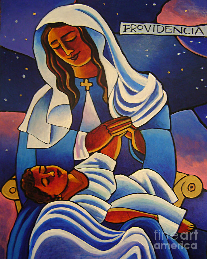 Our Lady of the Divine Providence - MMOLD Painting by Br Mickey McGrath OSFS