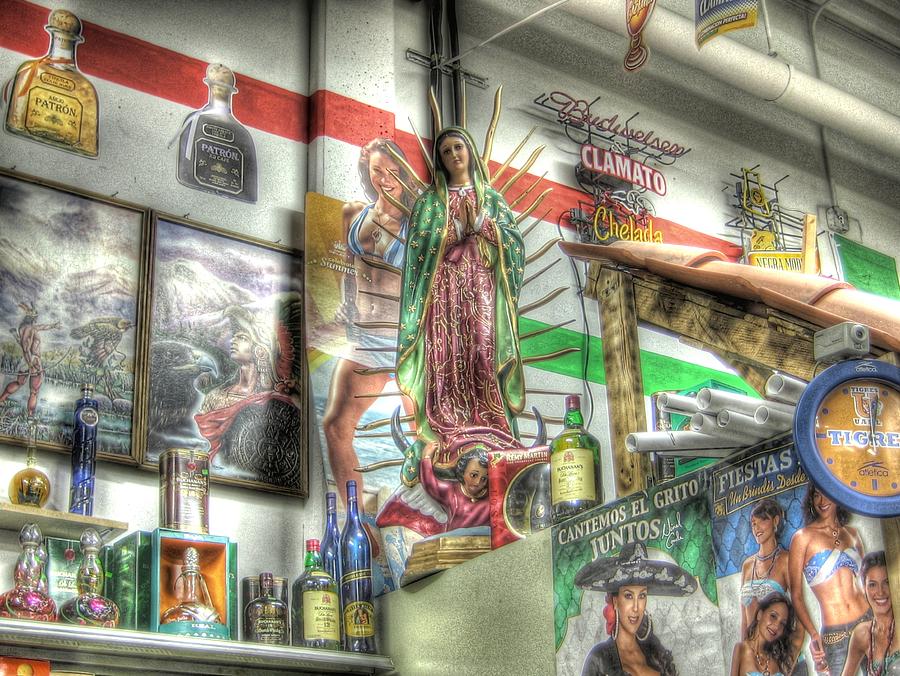 Our Lady of the Liqueur Store Photograph by Jane Linders
