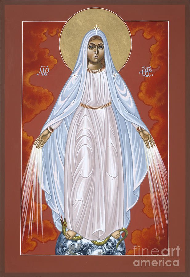 Our Lady of the Miraculous Medal 061 Painting by William Hart McNichols