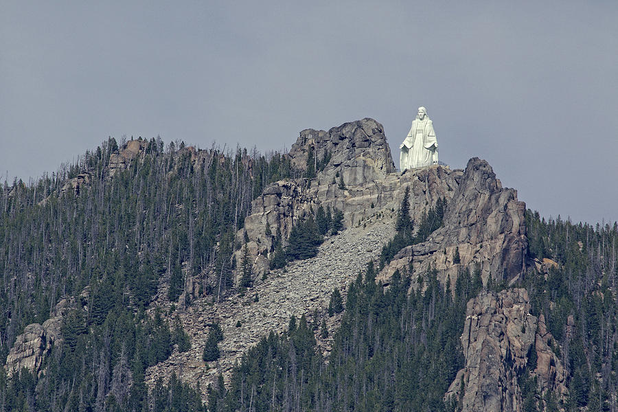 Our Lady of the Rockies Photograph by Joan Escala-Usarralde