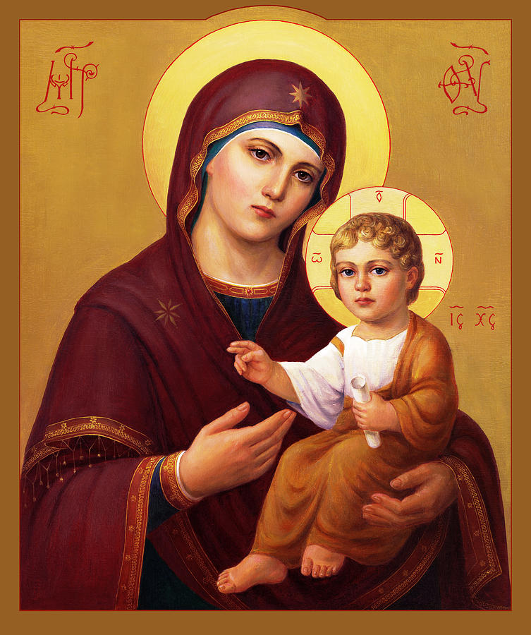 Madonna Painting - Our Lady of the Way - Virgin Hodegetria by Svitozar Nenyuk