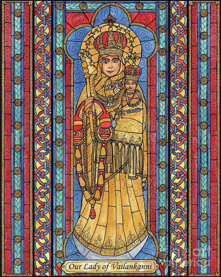Our Lady of Vailankanni Painting by Brenda Nippert