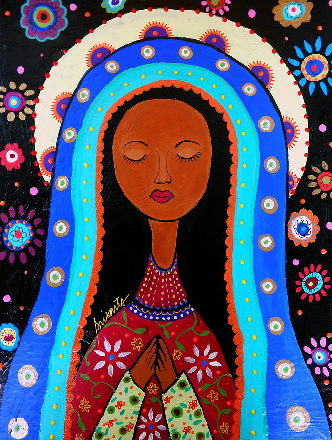 Cool Painting - Our Lady Of Virgin Guadalupe by Pristine Cartera Turkus