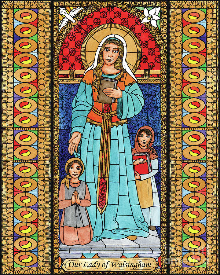 Our Lady of Walsingham Painting by Brenda Nippert