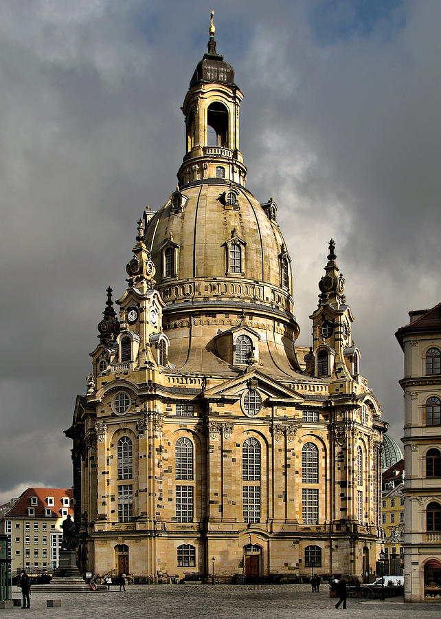 Architecture Photograph - Our Ladys Church of Dresden by Alexandra Till