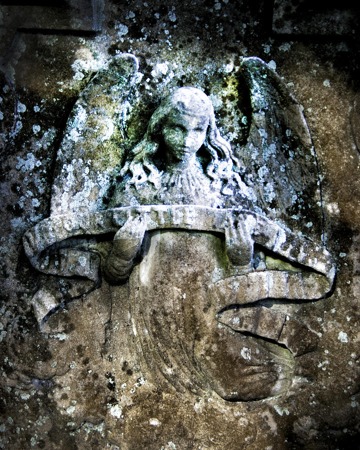 Our Little Angel Stone Carving Photograph by John Harmon
