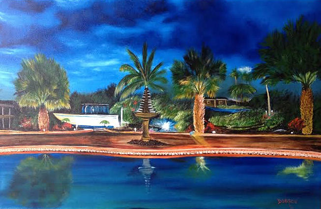 Our Paradise Retreat Painting by Lloyd Dobson