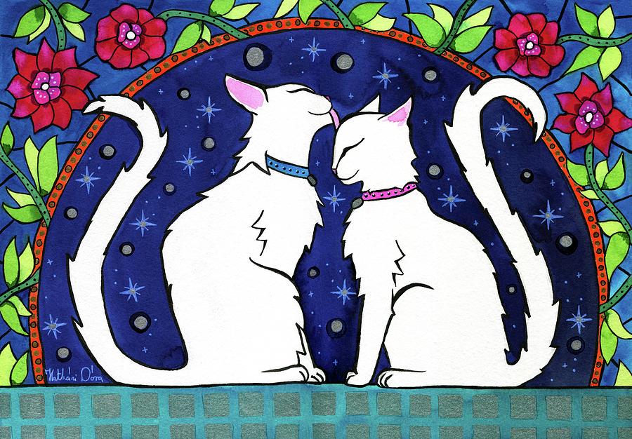 Our Purrfect Universe Painting by Dora Hathazi Mendes