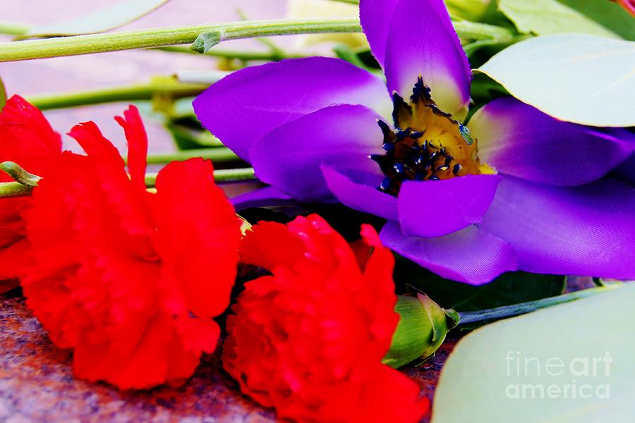 Flower Photograph - Our Thoughts Are With You by Rhonda DePalma