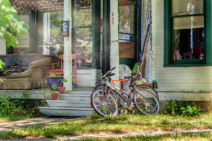 Our Town Bicycle Photograph by Craig J Satterlee