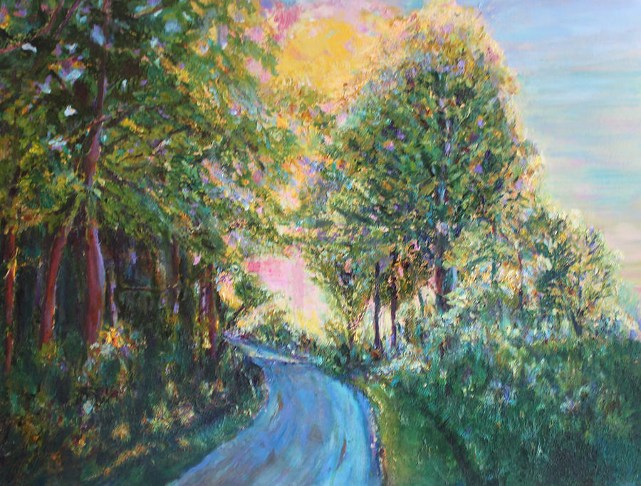 Nature Painting - Our Trail by Christiane Kingsley