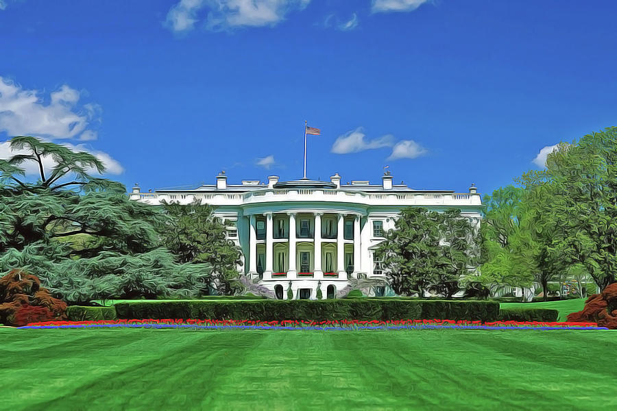 Our White House Painting by Harry Warrick