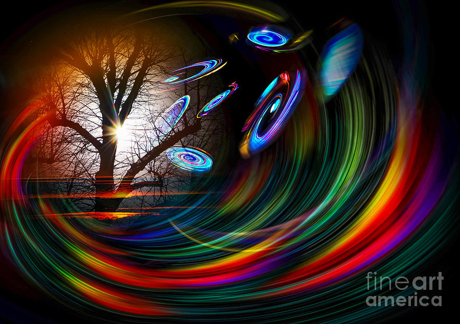 Magic Painting - Our world is a magic - Time Tunnel 3 by Walter Zettl
