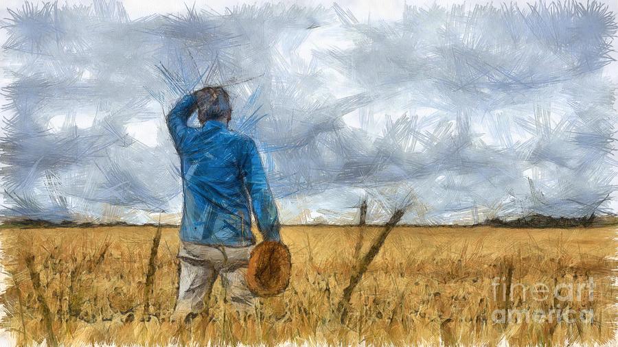 Out in the Fields Digital Art by Edward Fielding