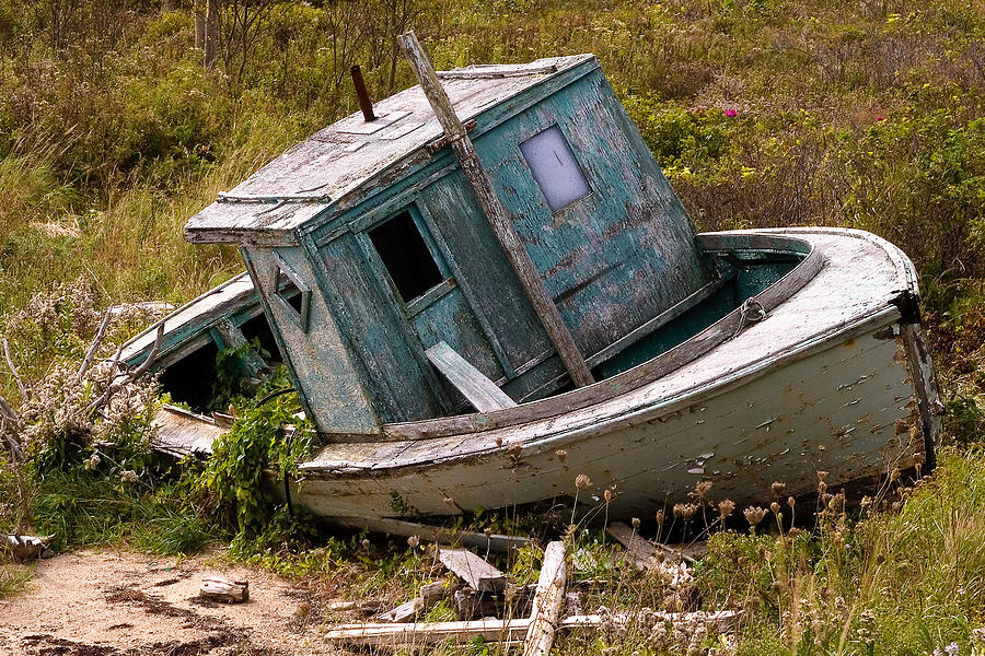 Boat Photograph - Out of Service by Linda McRae