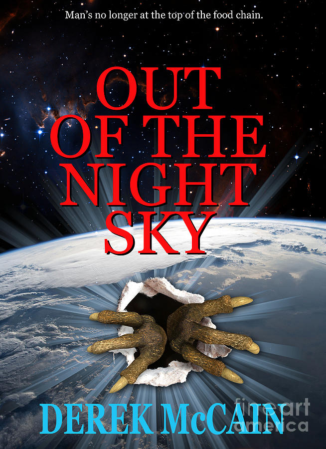 Science Fiction Photograph - Out of the Night Sky book cover by Mike Nellums