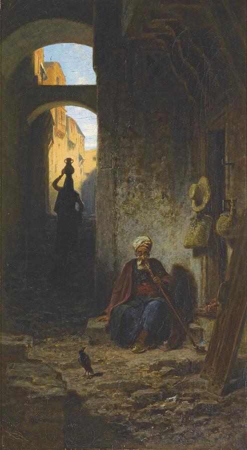 Out Of The Orient Painting by Carl Spitzweg
