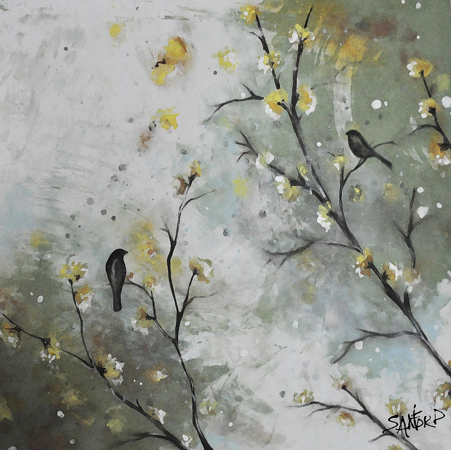 Nature Painting - Out On A Limb by Amanda Sanford