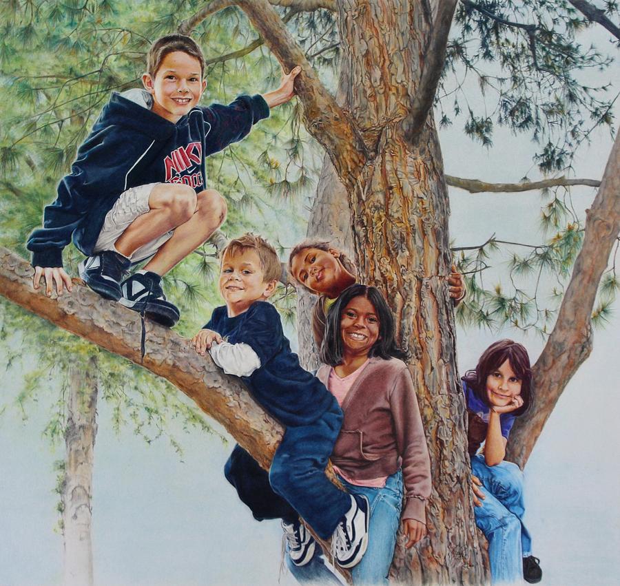 Out on a Limb Painting by Tess Lee Miller