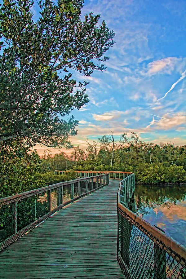 Out On The Boardwalk - Vertical Photograph by HH Photography of Florida