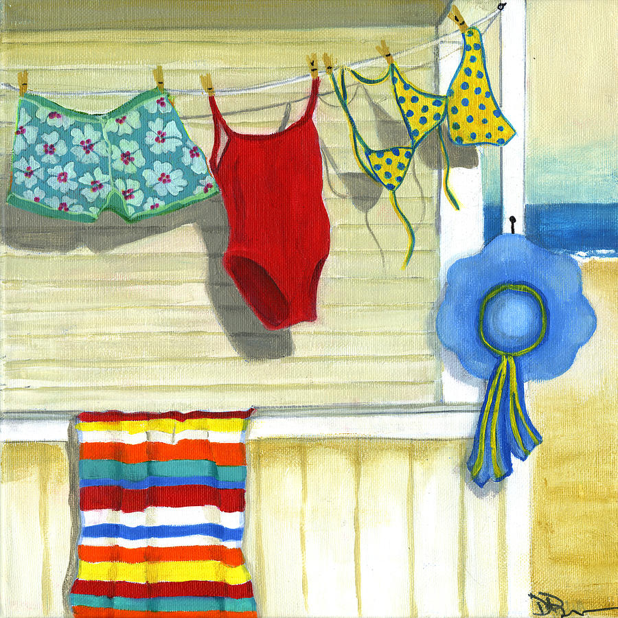 Summer Painting - Out To Dry by Debbie Brown