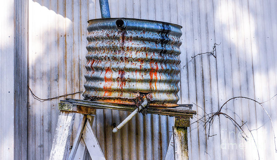 Pattern Photograph - Outback Water Tank by Lexa Harpell