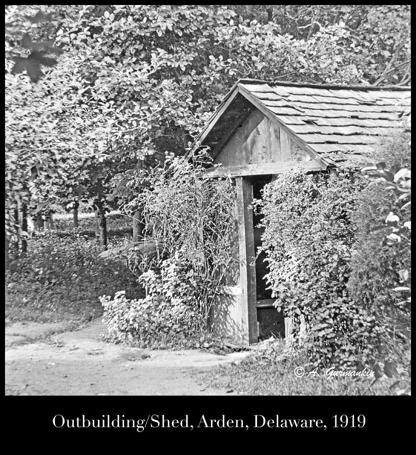 Outbuilding, Shed Arden Delaware 1919 Photograph by A Macarthur Gurmankin
