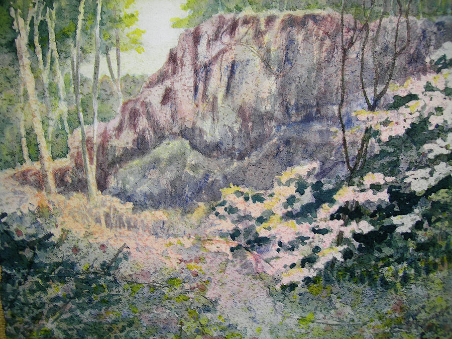 Outcropping Painting by Carolyn Rosenberger