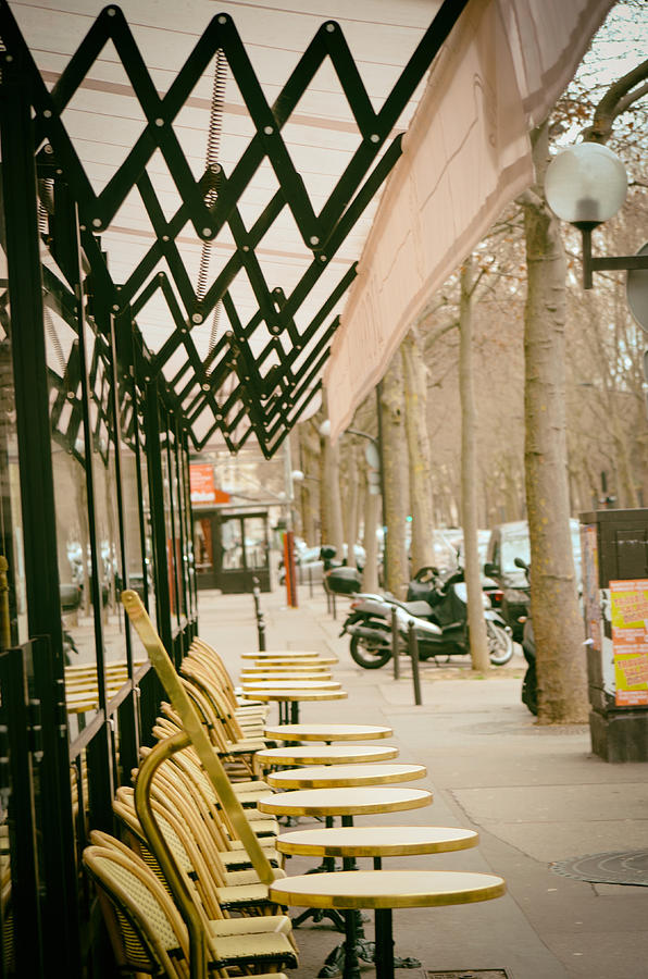 Outdoor Cafe in Paris Photograph by Lynn Langmade - Fine Art America