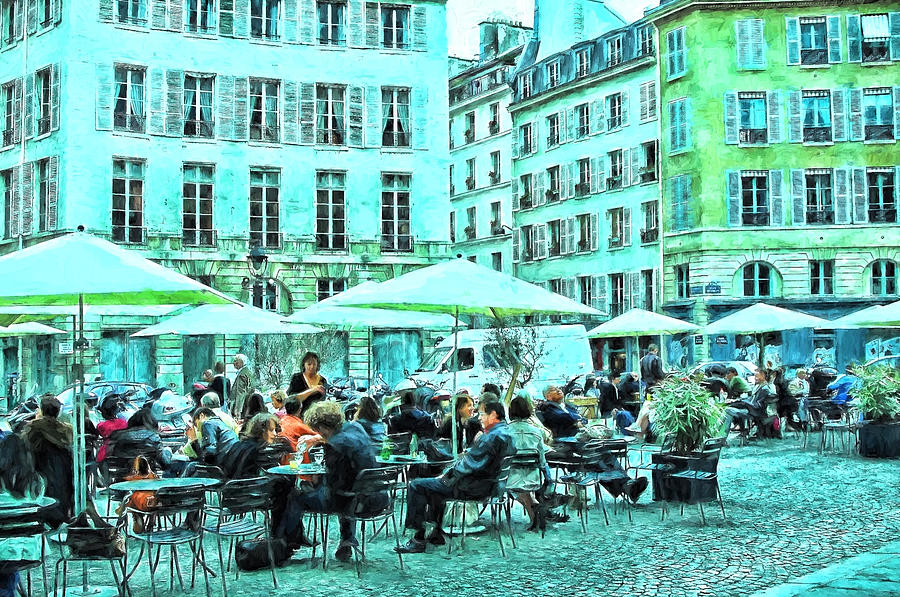 Outdoor Cafe - Paris Photograph by Allen Beatty