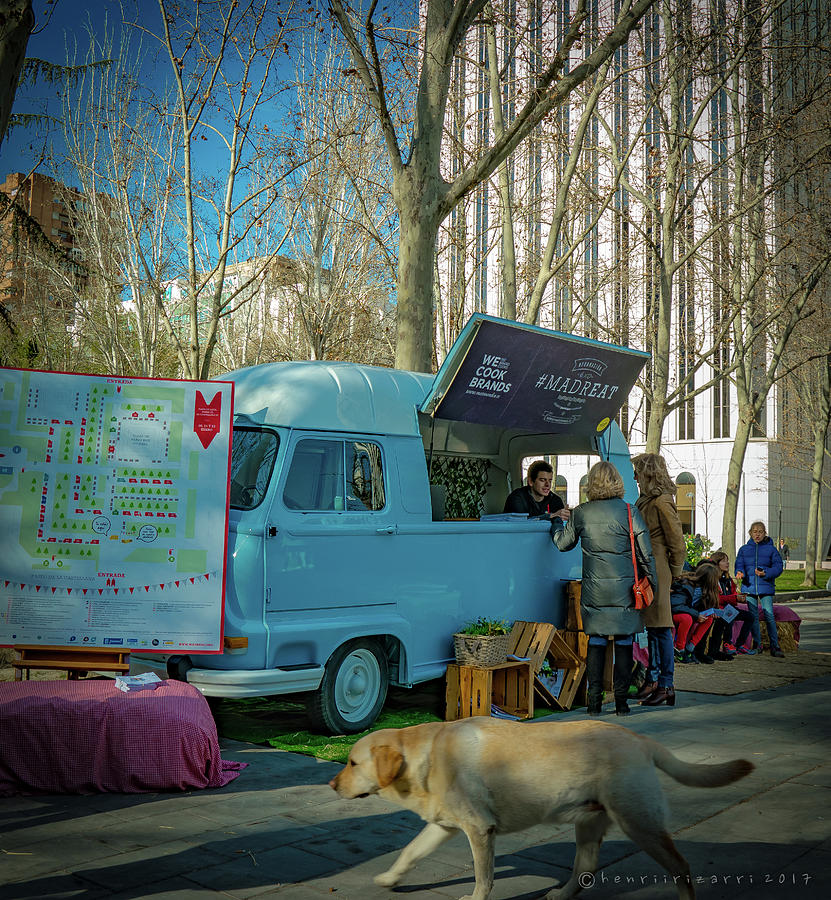 Outdoor Mobile Food Market Photograph by Henri Irizarri