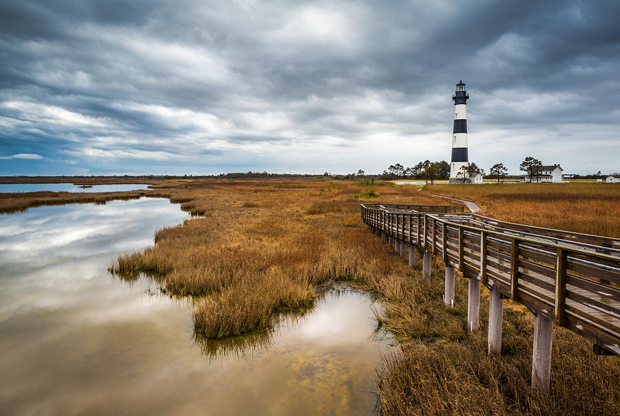 Outer Banks North Carolina Bodie Island Lighthouse Landscape NC ...