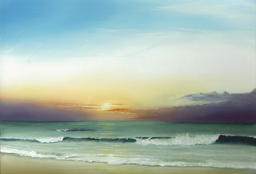 East Coast Sunrise Painting by Albert Puskaric