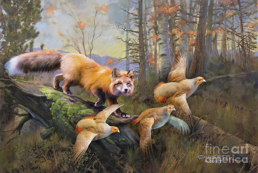 Nature Painting - OutFoxed by Robert Corsetti