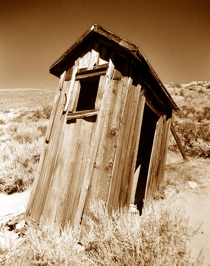 Outhouse at Bodie Photograph by David Lee Thompson