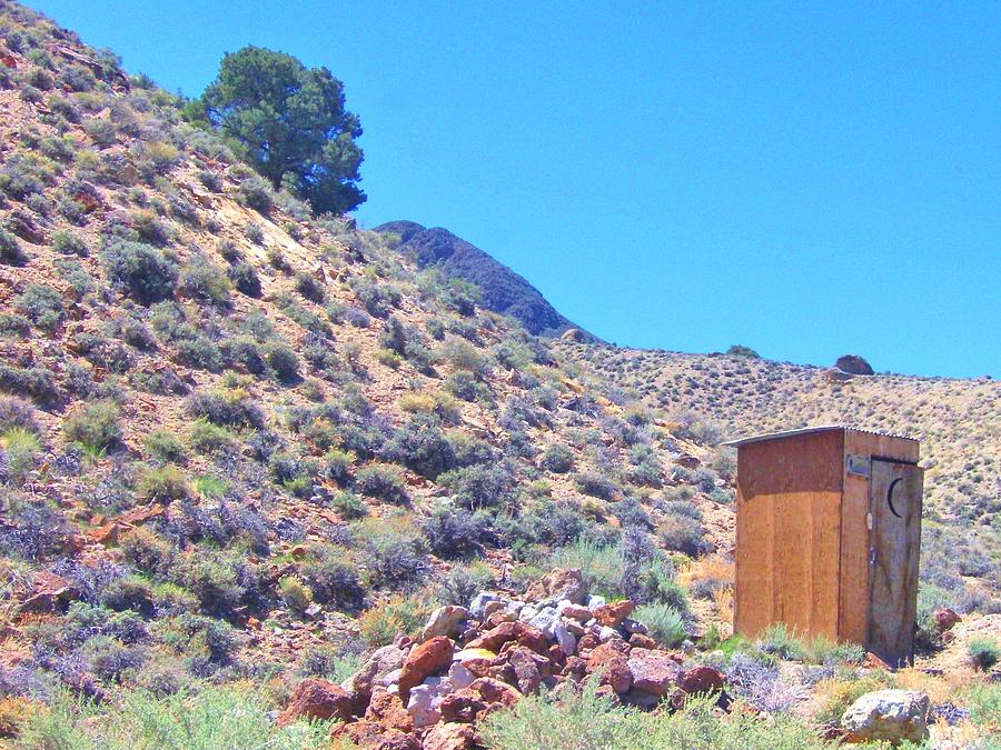 Outhouse Desert Comfort Photograph by Marilyn Diaz