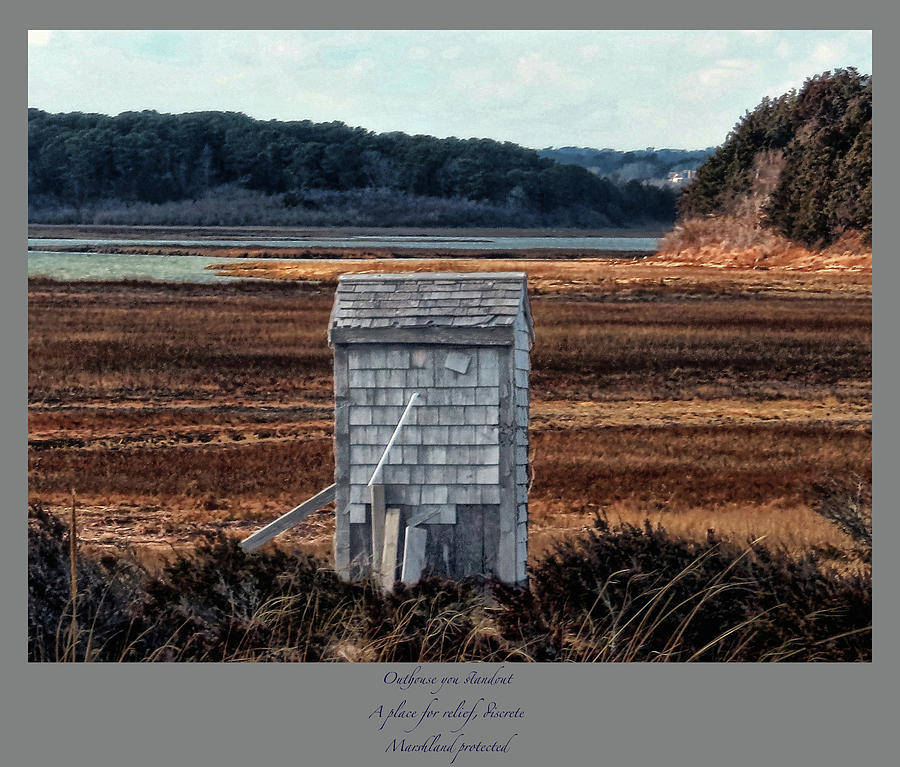 Outhouse Haiku Photograph by Constantine Gregory