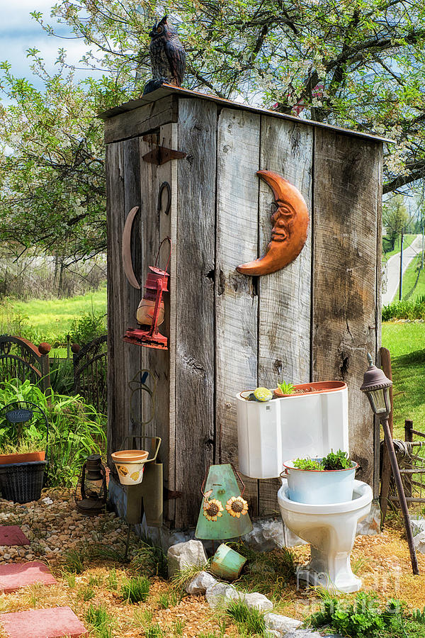 Outhouse in the Garden Photograph by Priscilla Burgers
