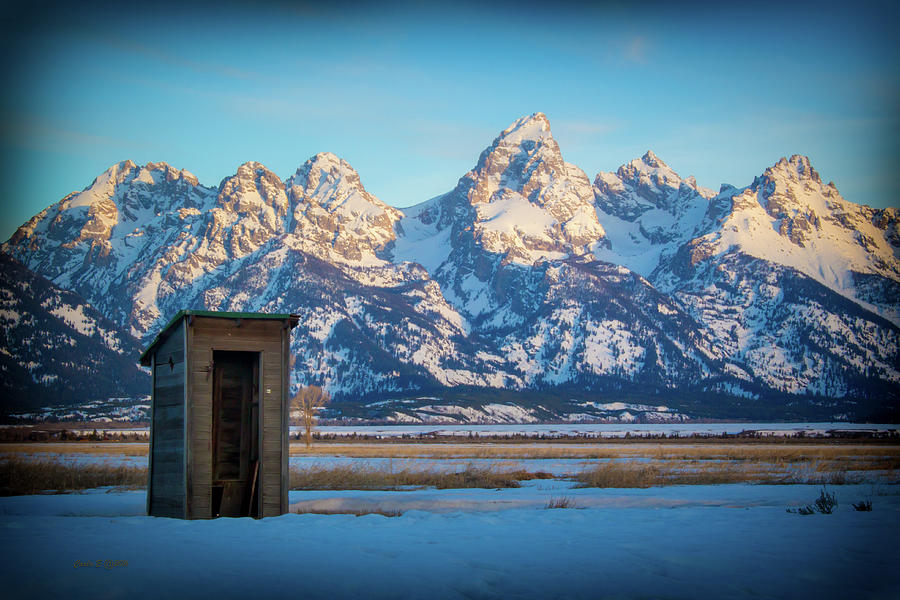 Architecture Photograph - Outhouse with a View by Carla E