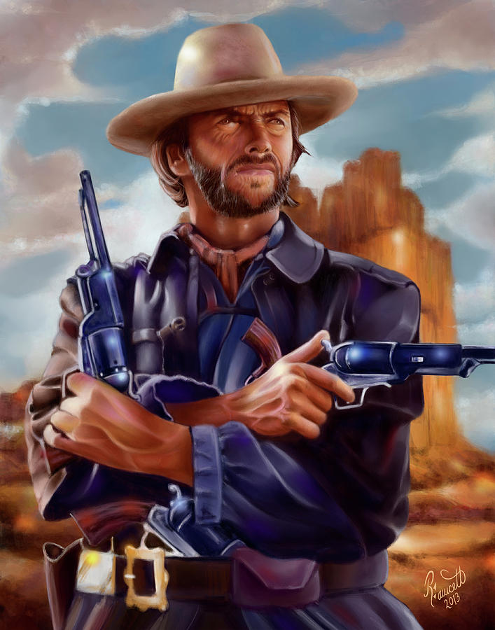 Outlaw Josey Wells Digital Art by Randy Fawcett